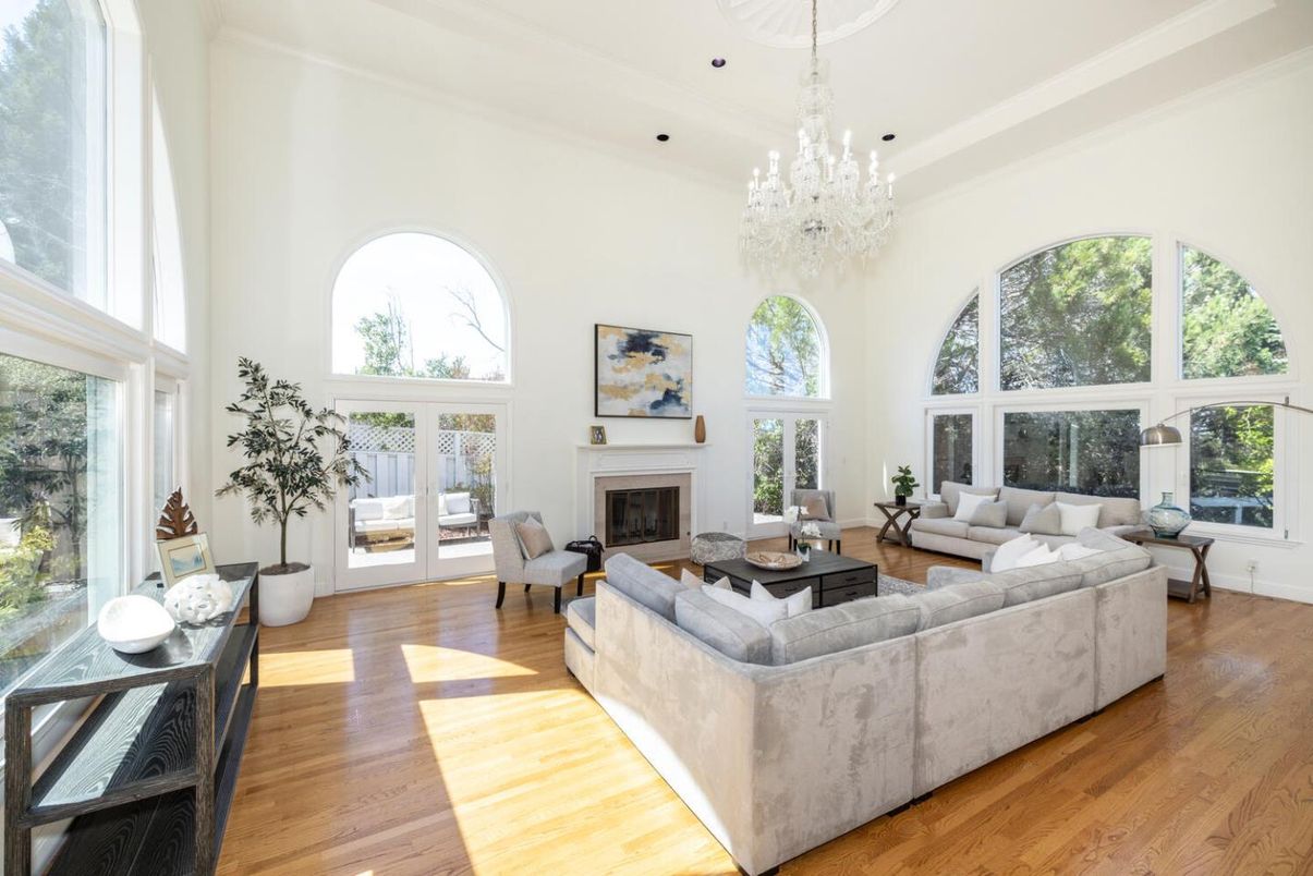 Chandelier, Fireplace, Interior, Living room, Wood Texture Flooring