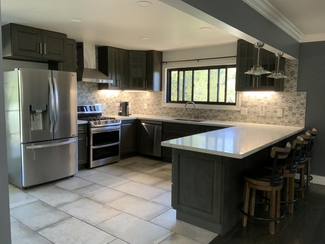 Interior, Kitchen, Recessed Lighting, Stainless Steel Appliances