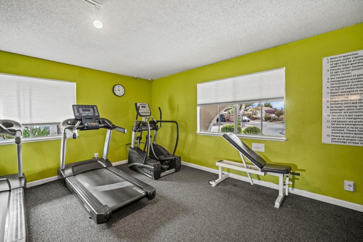 Fitness Equipment, Interior, Recessed Lighting