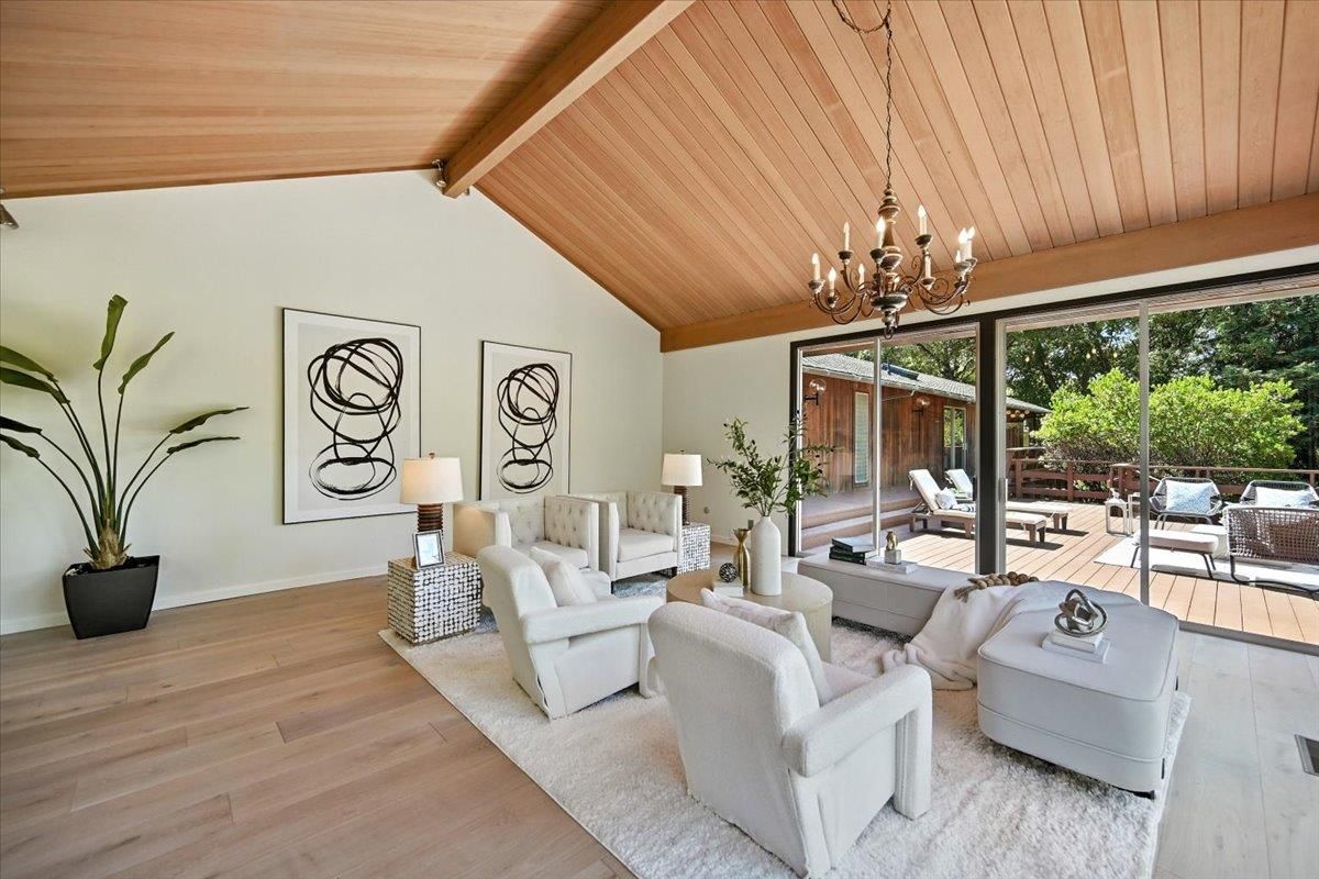 Chandelier, Interior, Living room, Pendant Lights, Wooden Ceilings, Wood Texture Flooring