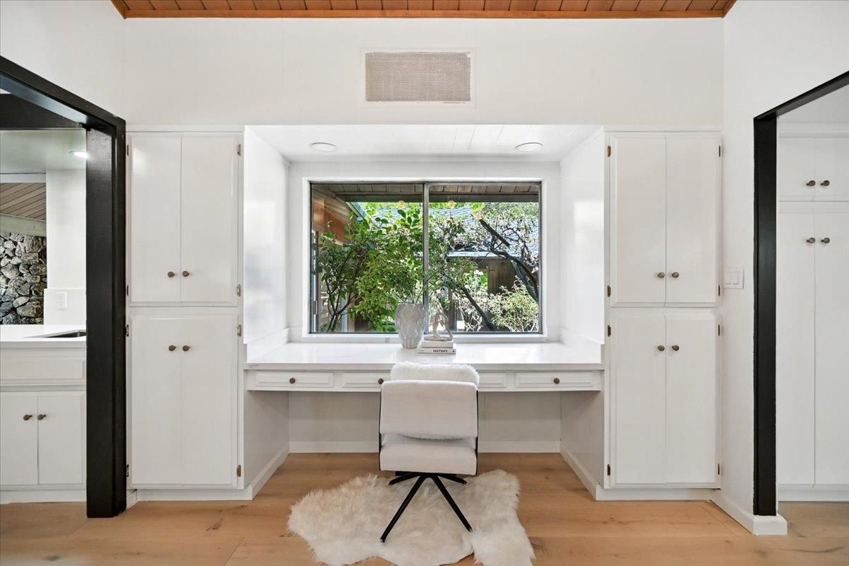 Home Office, Interior, Wooden Ceilings, Wood Texture Flooring