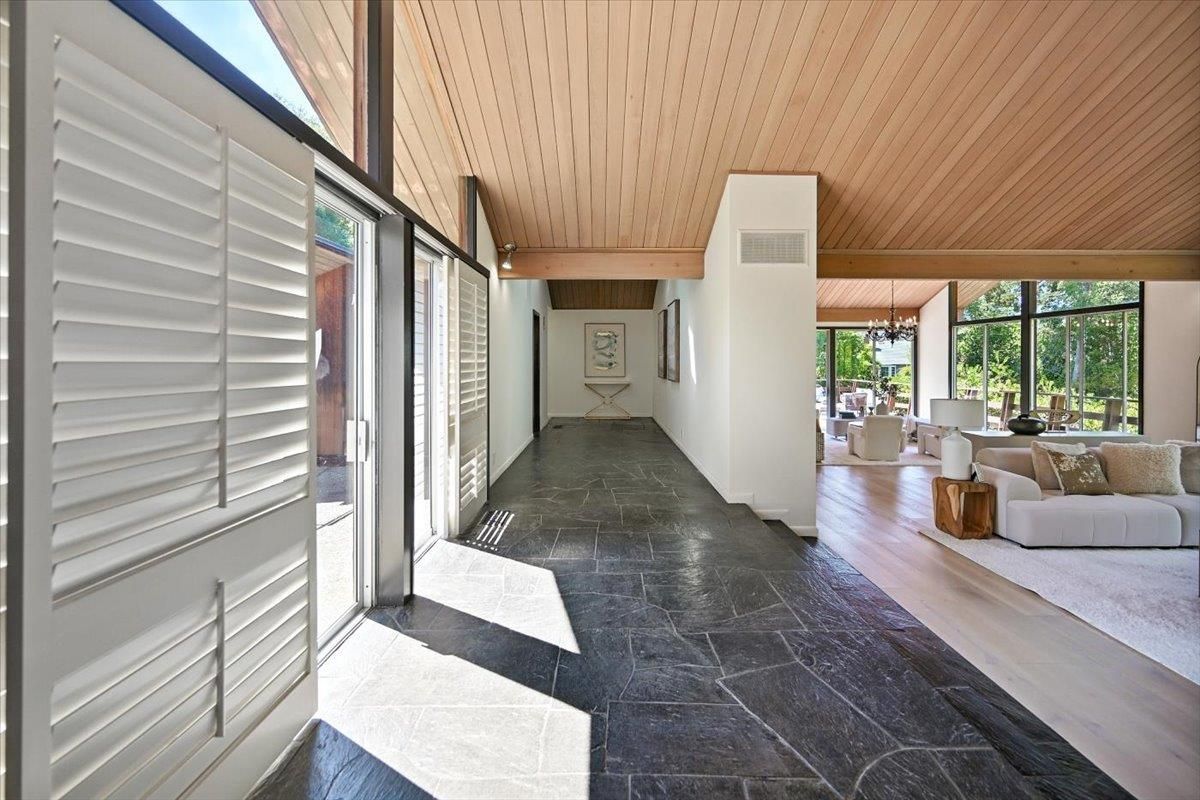 Interior, Living room, Pendant Lights, Wooden Ceilings, Wood Texture Flooring
