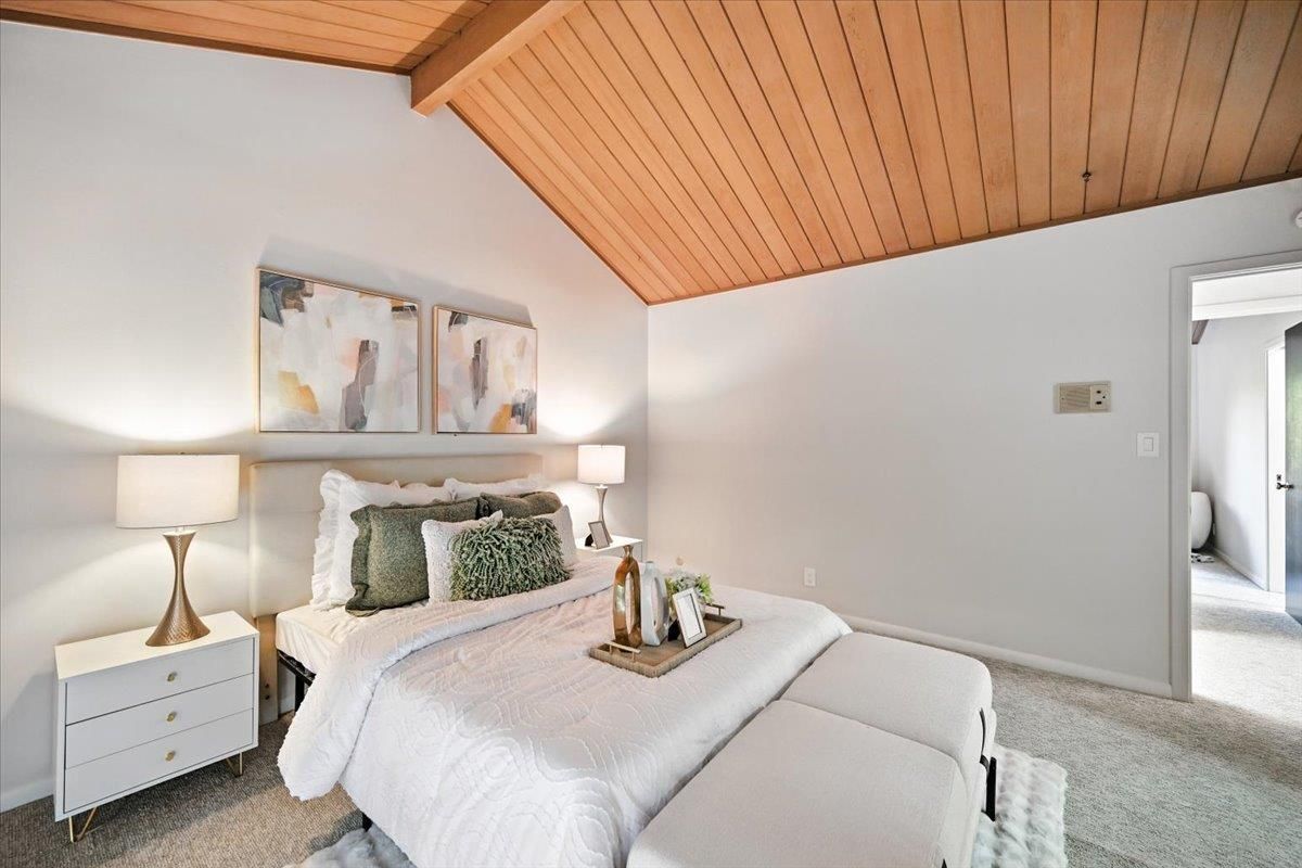Bedroom, Interior, Wooden Beams, Wooden Ceilings