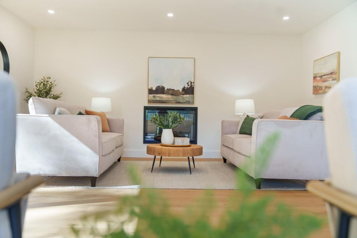 Interior, Living room, Recessed Lighting