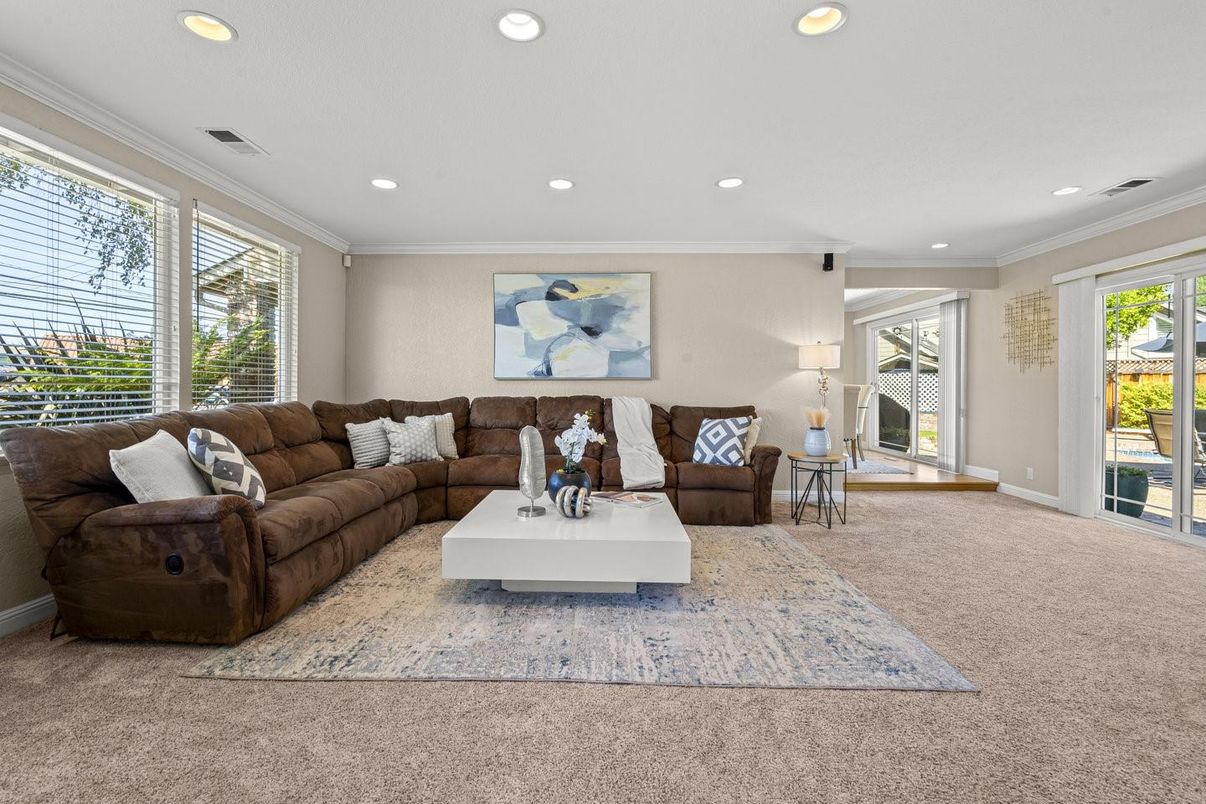 Interior, Living room, Recessed Lighting