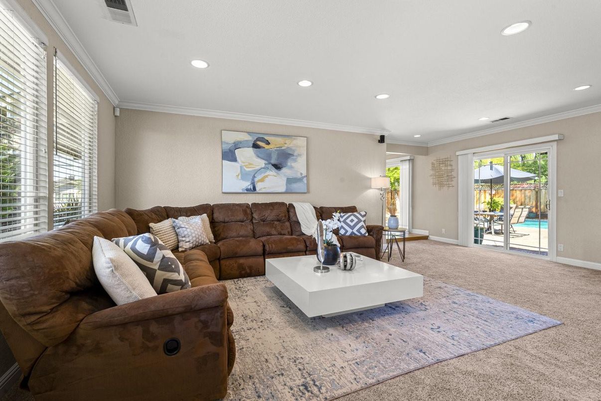 Interior, Living room, Recessed Lighting