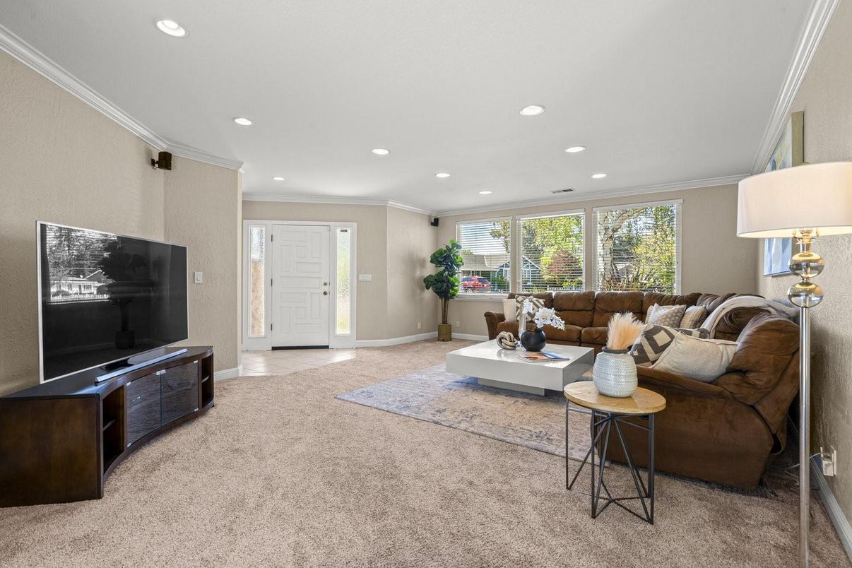 Interior, Living room, Recessed Lighting