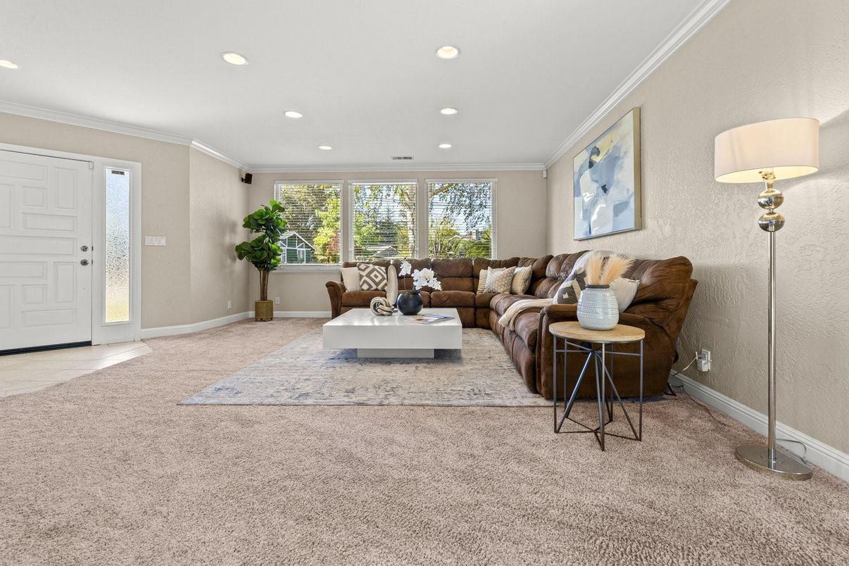 Interior, Living room, Recessed Lighting