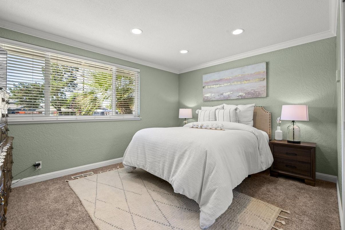 Bedroom, Interior, Recessed Lighting