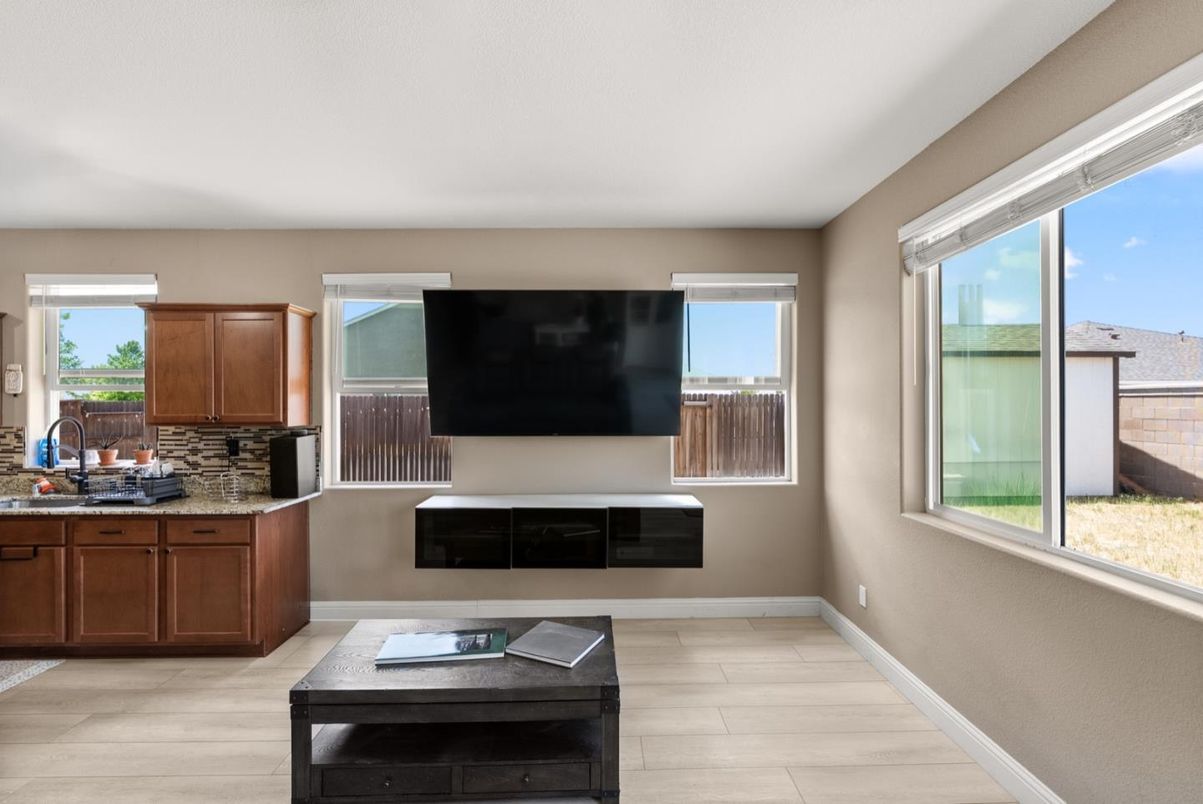 Interior, Kitchen, Living room, Wood Texture Flooring