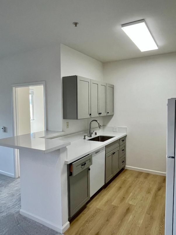 Interior, Kitchen, Wood Texture Flooring