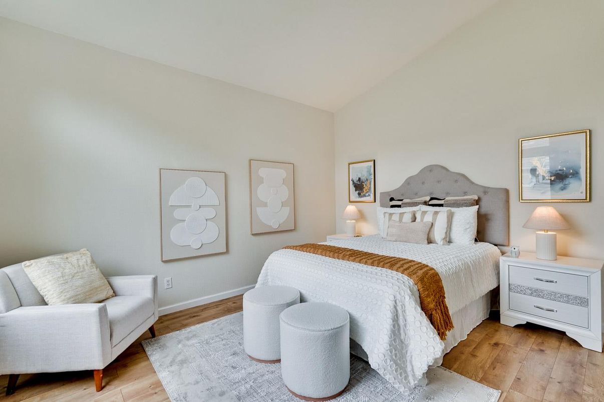 Bedroom, Interior, Wood Texture Flooring