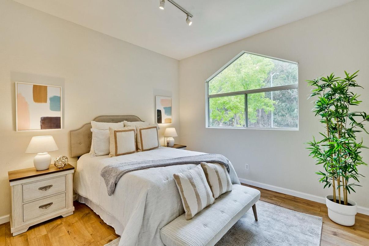 Bedroom, Interior, Wood Texture Flooring
