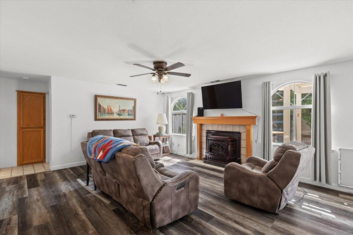 Fireplace, Interior, Living room, Wood Texture Flooring