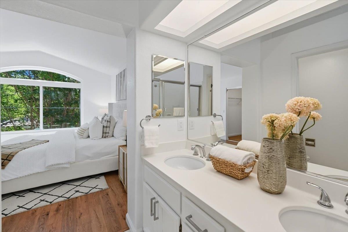 Bathroom, Bedroom, Dual Sink Vanities, Interior, Wood Texture Flooring