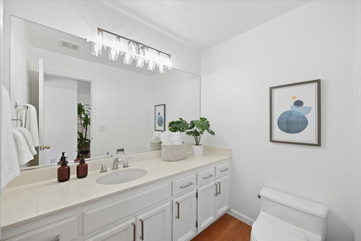 Bathroom, Dual Sink Vanities, Interior, Wood Texture Flooring