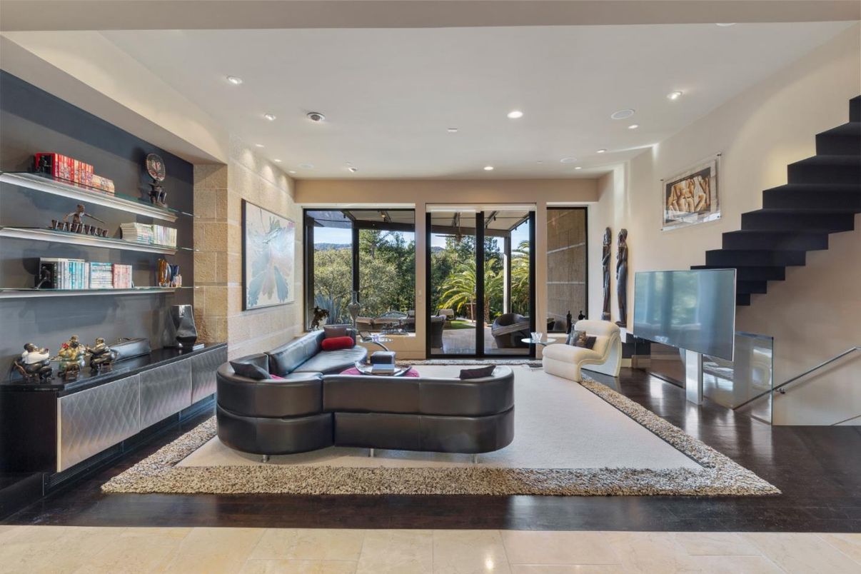 Interior, Living room, Recessed Lighting