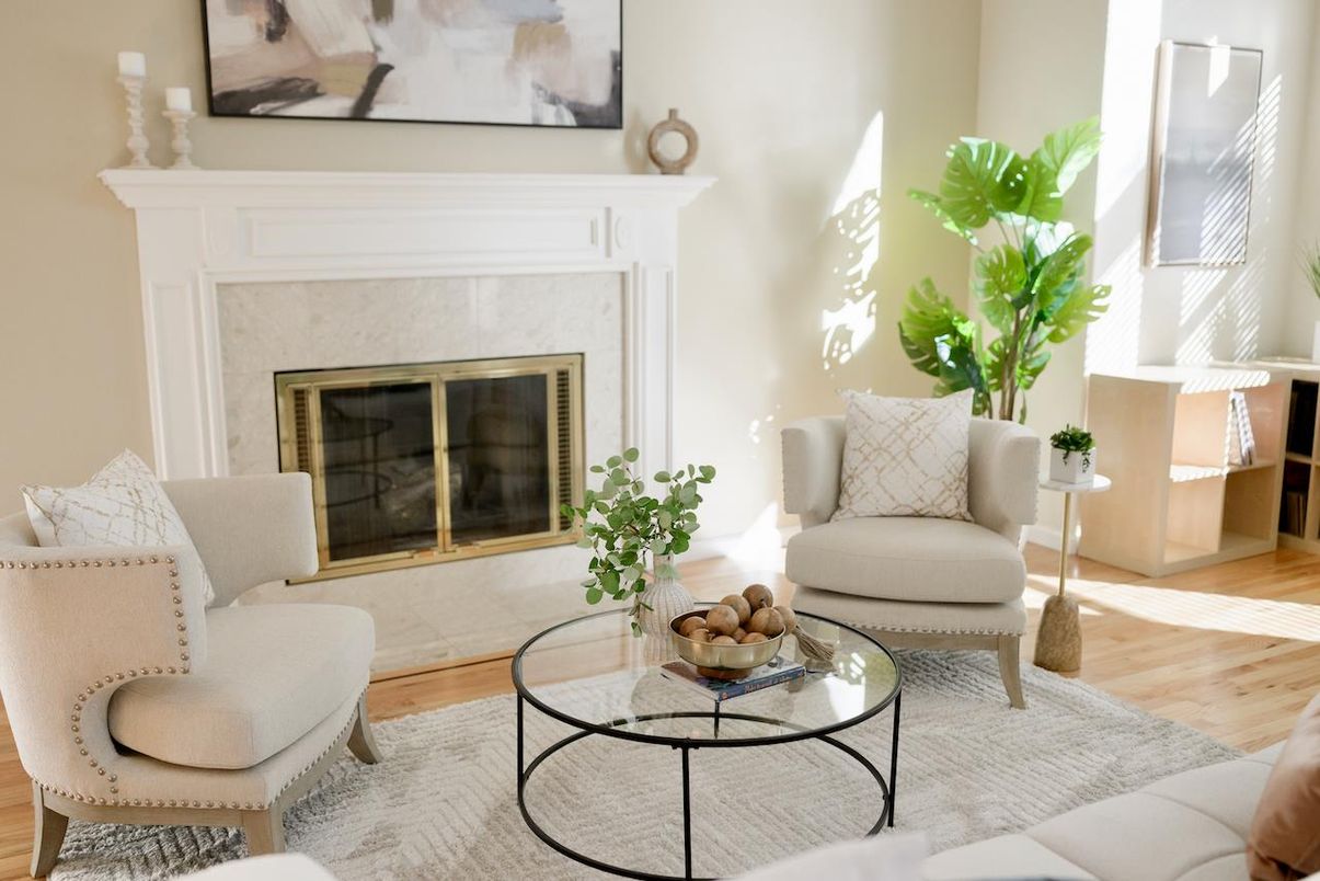 Fireplace, Interior, Living room, Wood Texture Flooring