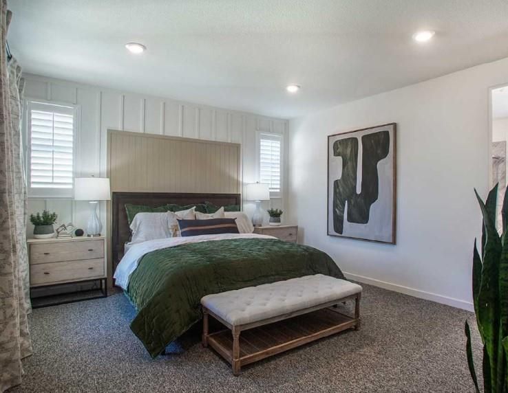 Bedroom, Interior, Recessed Lighting
