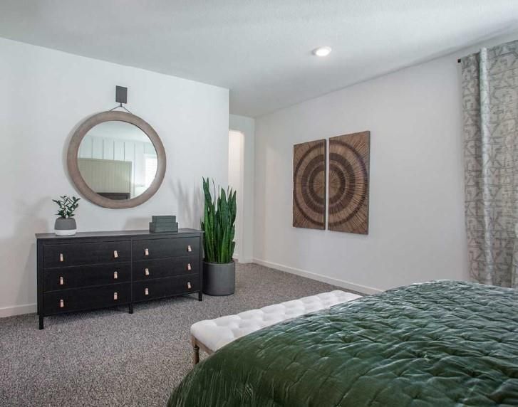 Bedroom, Interior, Recessed Lighting