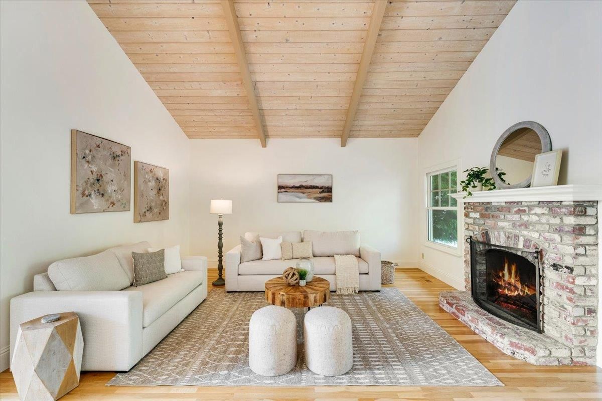 Fireplace, Interior, Living room, Wooden Beams, Wooden Ceilings, Wood Texture Flooring