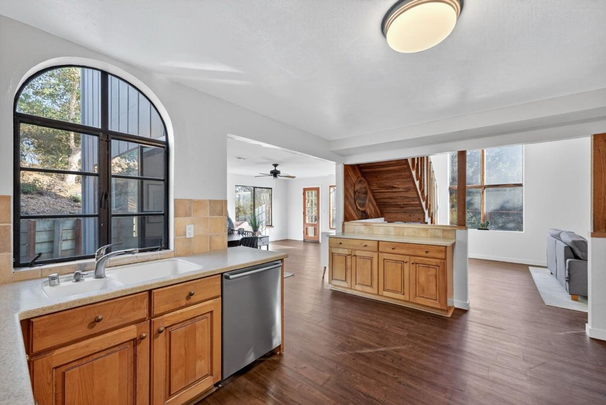 Interior, Kitchen, Wood Texture Flooring