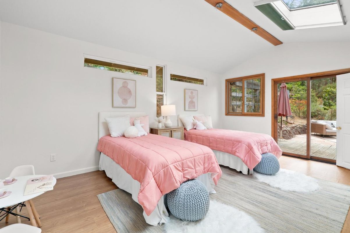 Bedroom, Interior, Wooden Beams, Wood Texture Flooring