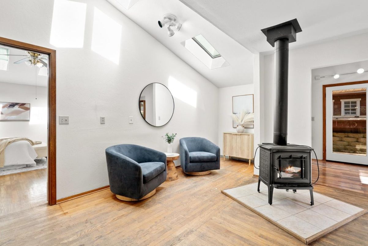 Fireplace, Interior, Wood Texture Flooring