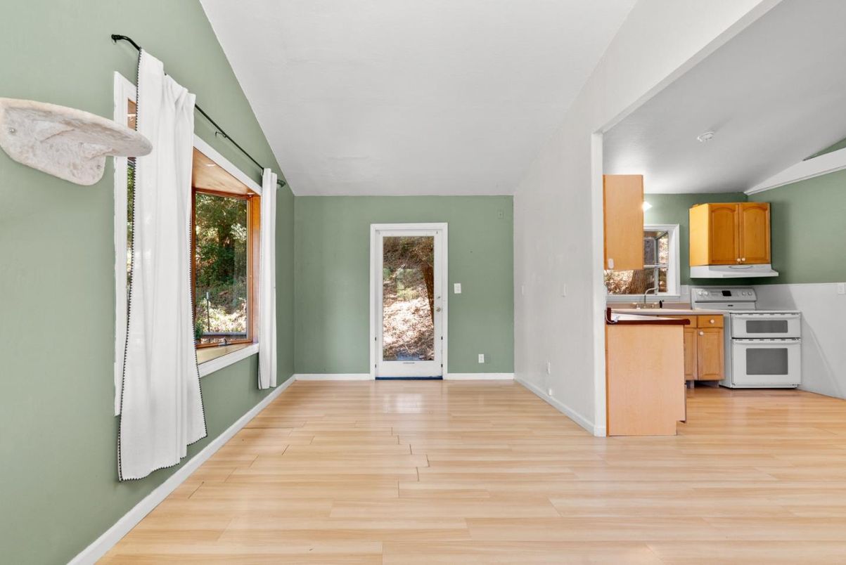 Empty room, Interior, Kitchen, Wood Texture Flooring