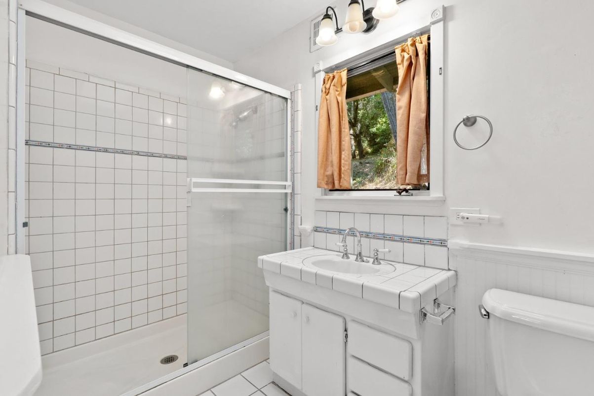 Bathroom, Glass Shower, Interior, Tile Countertops