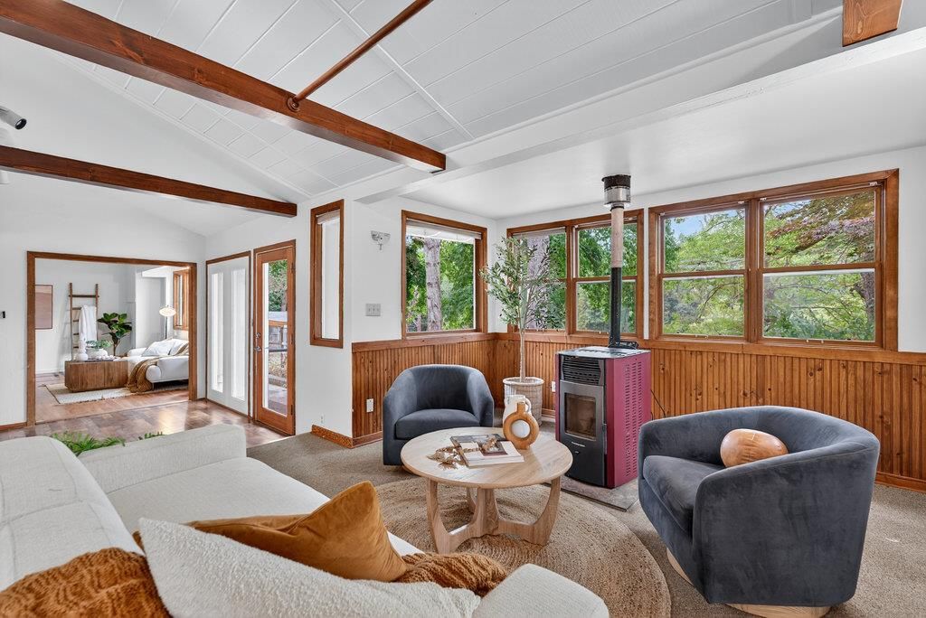 Fireplace, Interior, Living room, Wooden Beams
