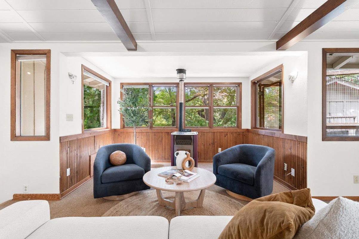 Interior, Living room, Wooden Beams