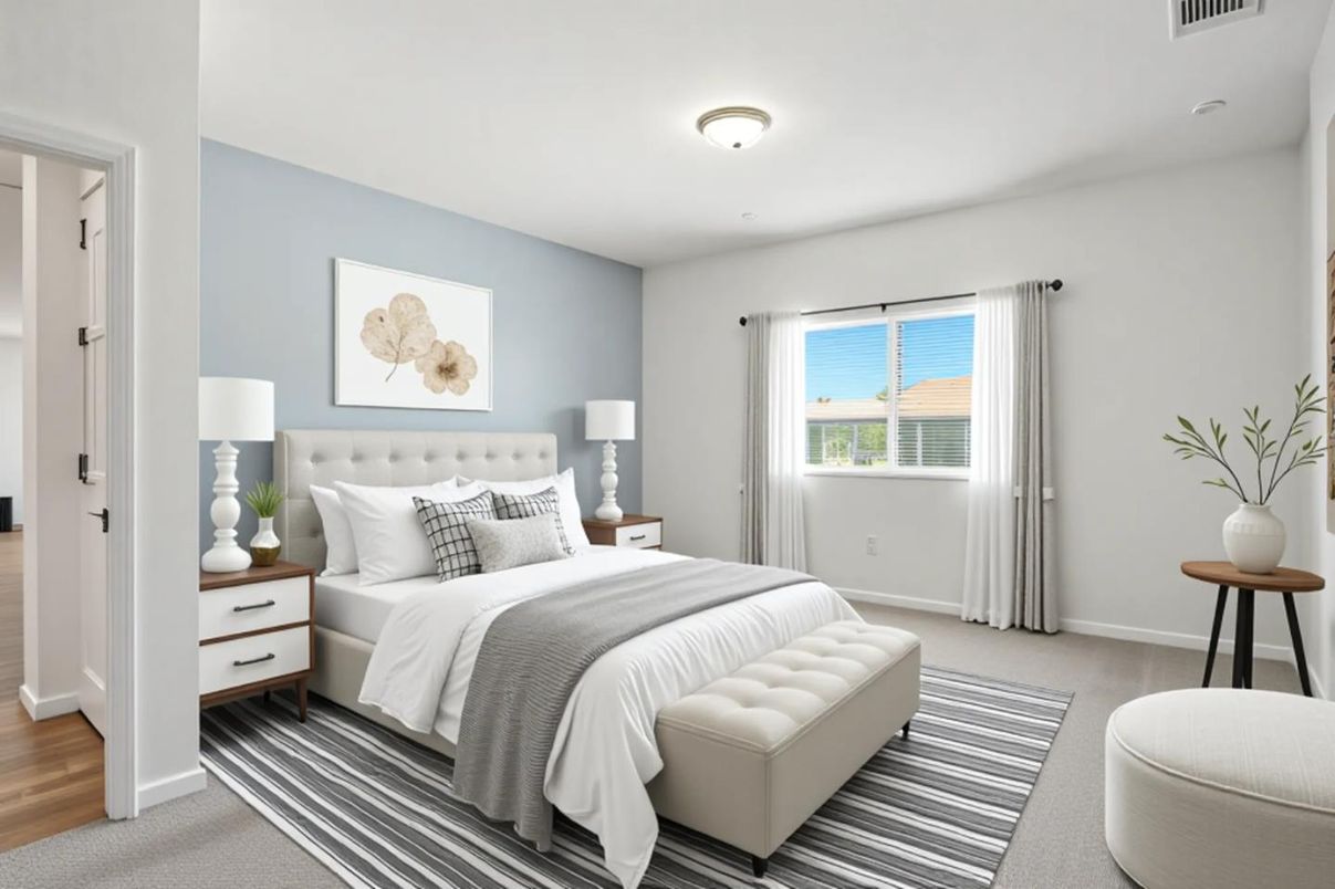 Bedroom, Interior, Wood Texture Flooring