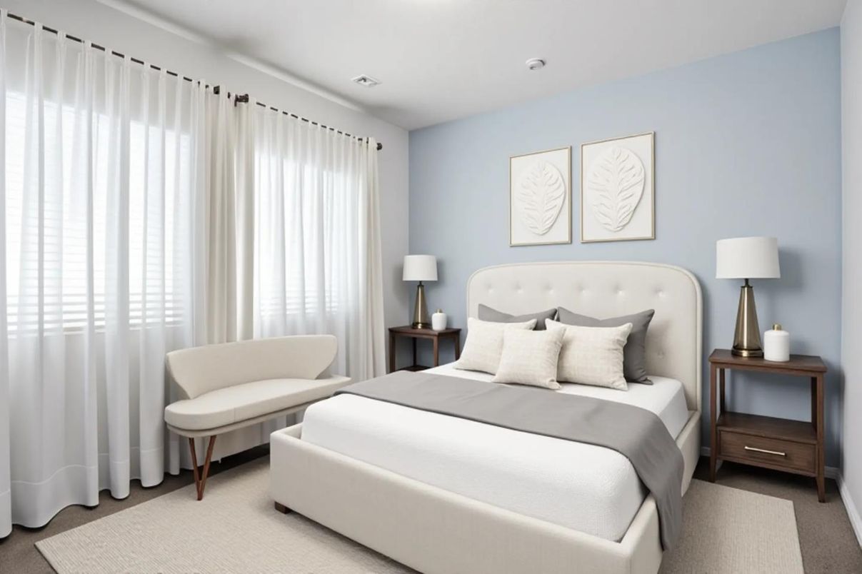 Bedroom, Interior, Recessed Lighting