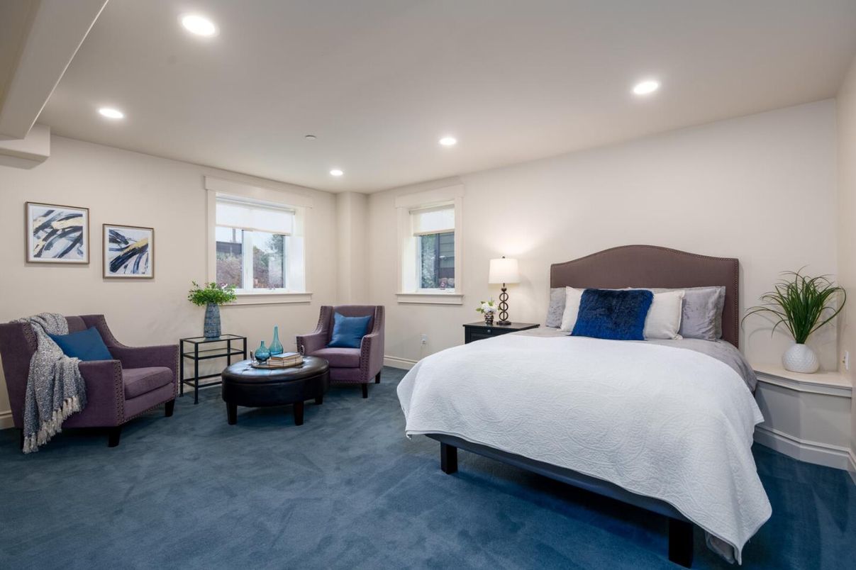 Bedroom, Interior, Recessed Lighting