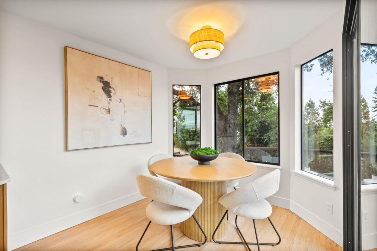 Dining room, Interior, Wood Texture Flooring