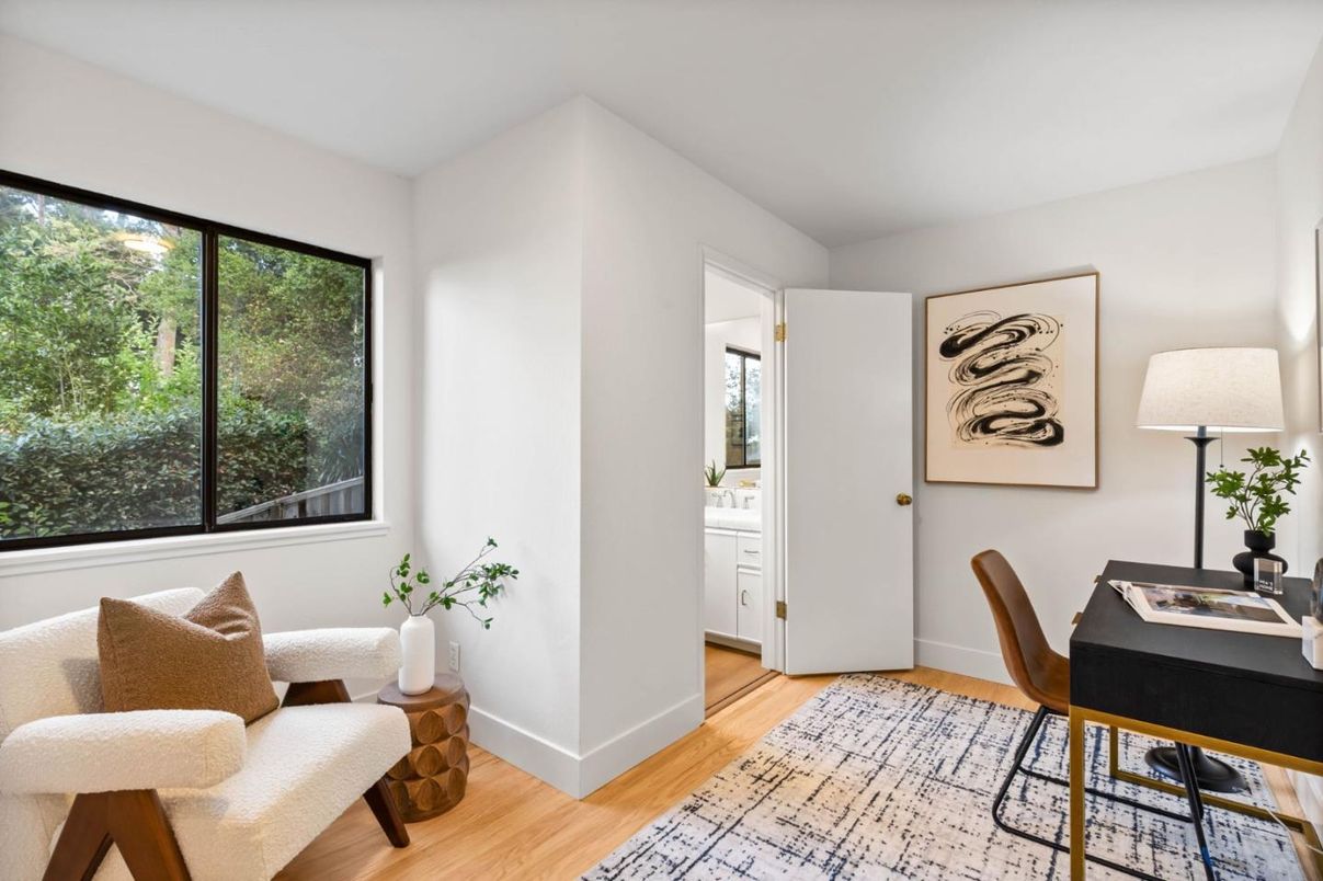Home Office, Interior, Wood Texture Flooring