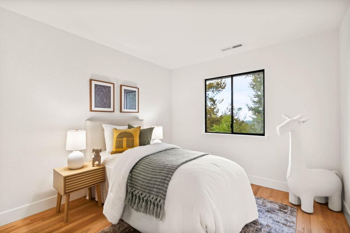 Bedroom, Interior, Wood Texture Flooring
