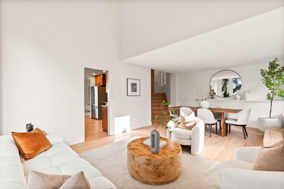 Dining room, Interior, Kitchen, Living room, Wood Texture Flooring