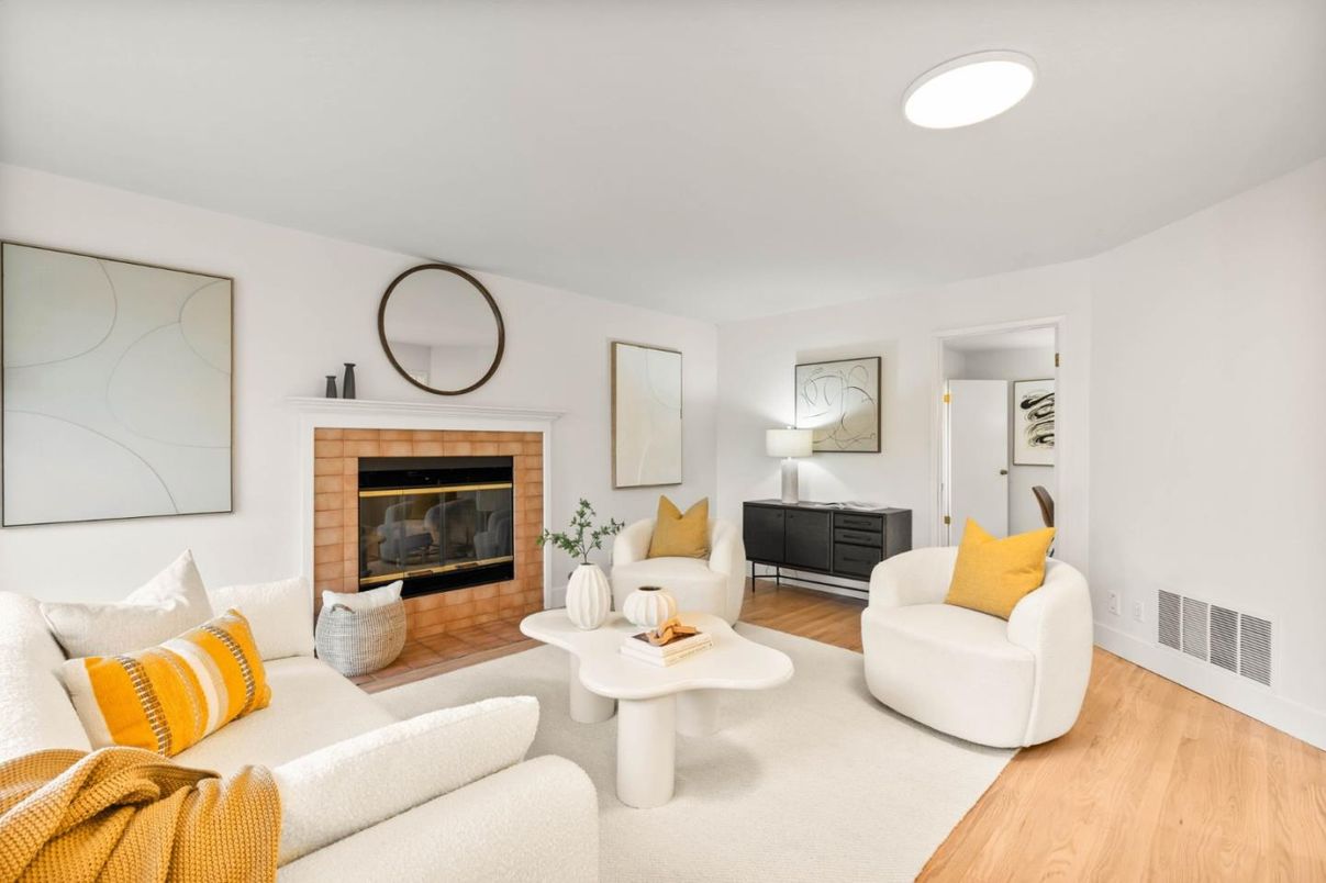 Fireplace, Interior, Living room, Wood Texture Flooring