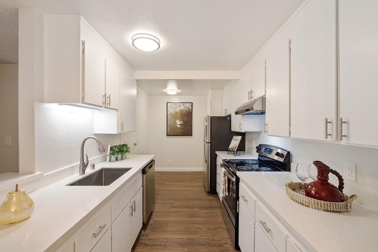 Interior, Kitchen, Wood Texture Flooring
