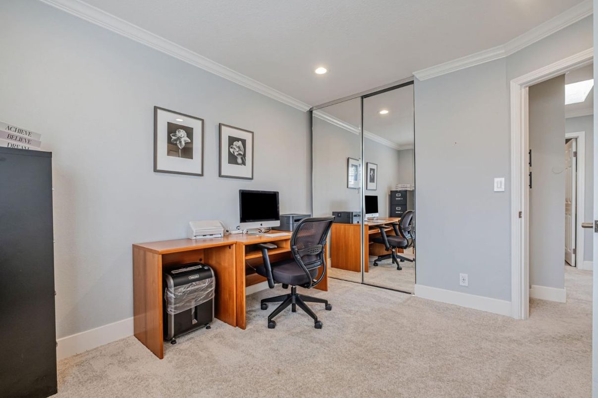 Home Office, Interior, Recessed Lighting
