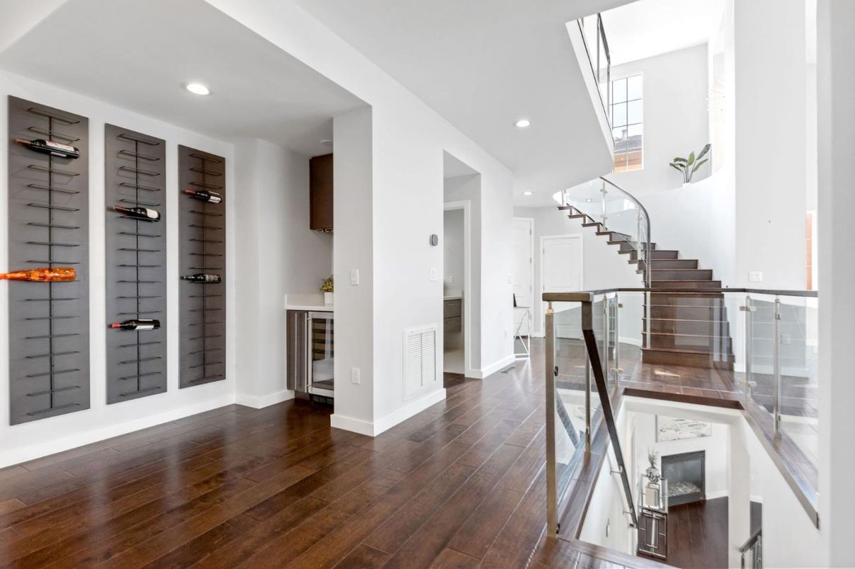 Interior, Recessed Lighting, Wine Storage, Wood Texture Flooring