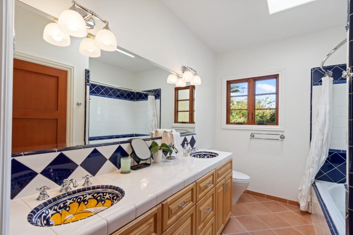 Bathroom, Dual Sink Vanities, Interior, Tile Countertops