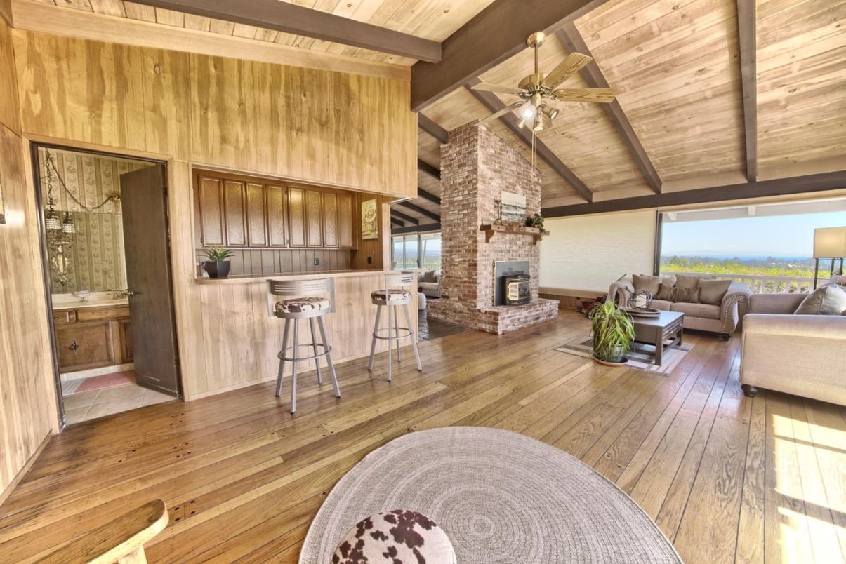 Fireplace, Interior, Living room, Stone Walls, Wooden Beams, Wooden Ceilings, Wood Texture Flooring, Wooden Walls
