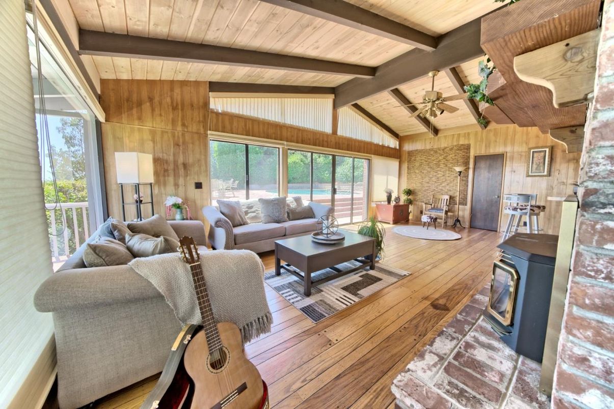 Fireplace, Interior, Living room, Wooden Beams, Wooden Ceilings, Wood Texture Flooring, Wooden Walls