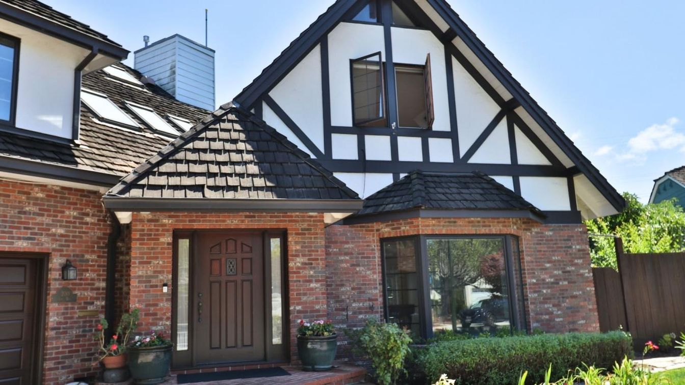 Exterior, Facade, Brick Facade, Tudor Revival
