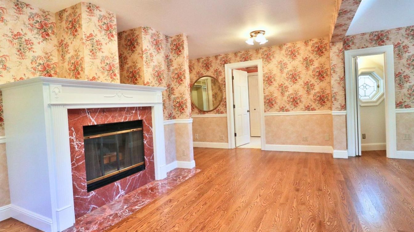 Fireplace, Interior, Wood Texture Flooring