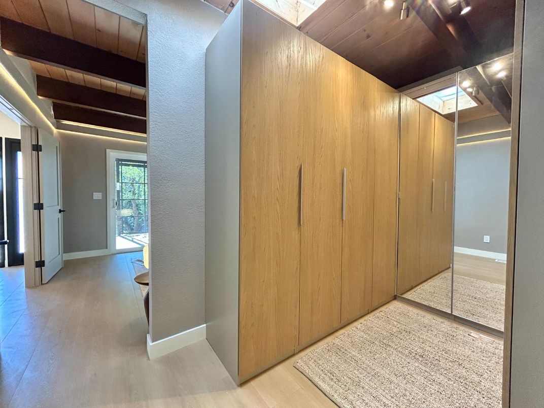 Empty room, Interior, Wooden Beams, Wooden Ceilings, Wood Texture Flooring, Wooden Walls