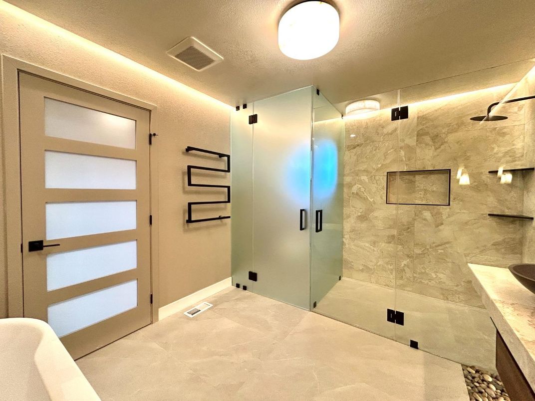 Bathroom, Glass Shower, Interior